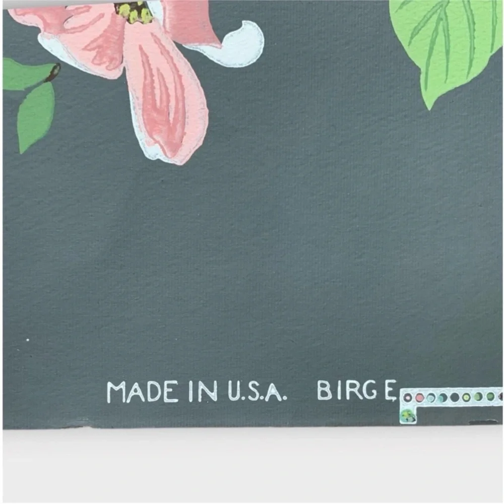 Vintage Botanical Floral Dogwood and Butterfly Birge Wallpaper from the 30s-40s